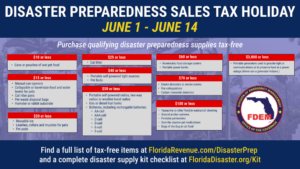 Prepare for Hurricane Season: Florida&#8217;s Disaster Preparedness Tax Holidays and Safety Tips